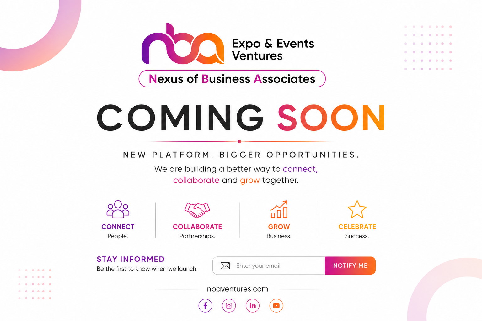 NBA Ventures website coming soon